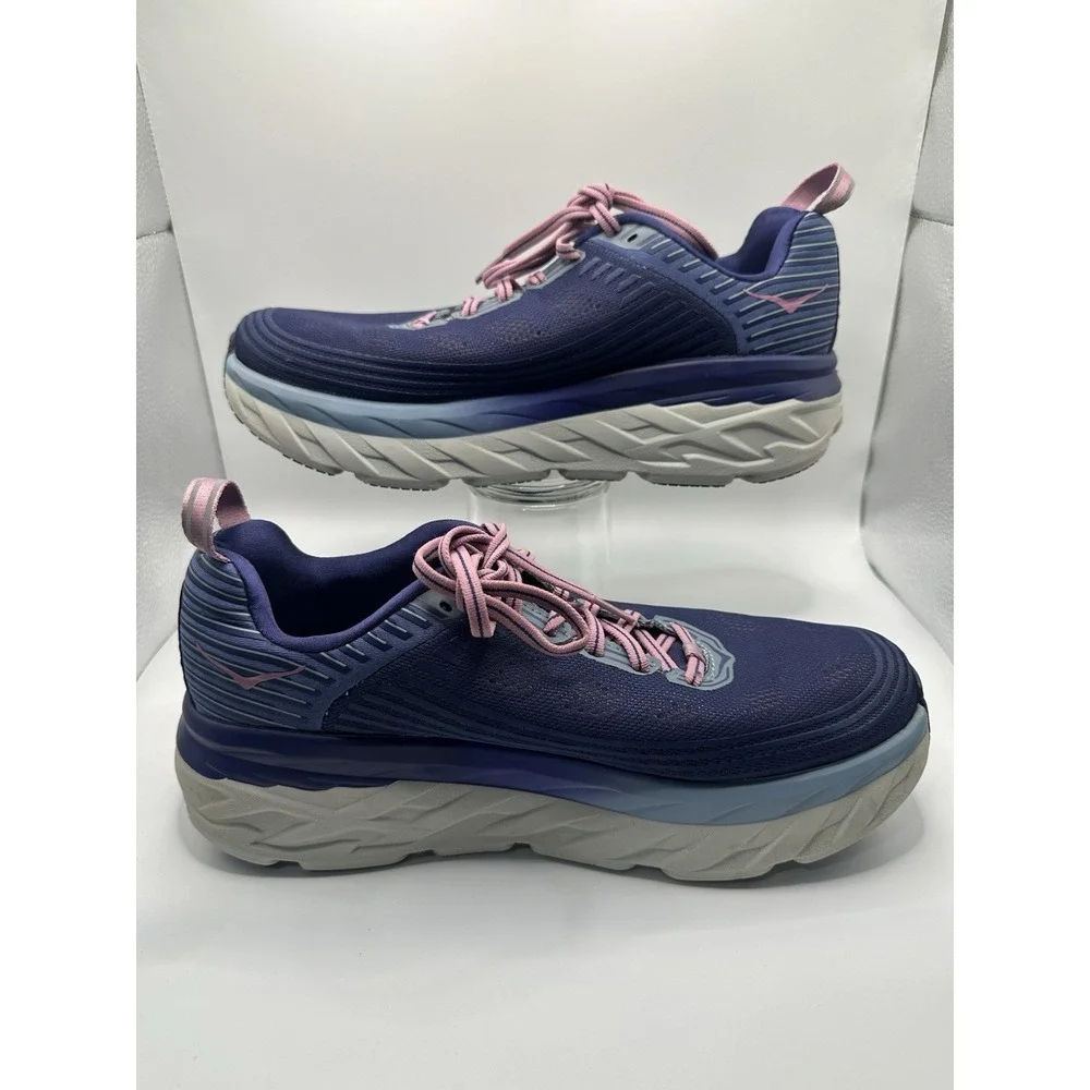 Size 9.5 - Hoka One One Bondi 6 Blue - 1019270-MBRB Women